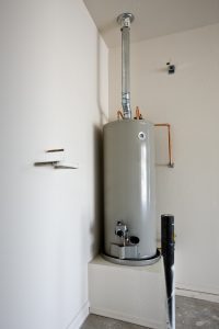 New residential water heater installed in a utility room in Mableton & Cobb County, GA