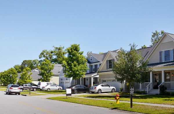 Suburban neighborhood in Douglas County, GA