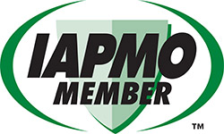 Logo of IAMPMO on the website of Quick Action Plumbers in Atlanta, GA