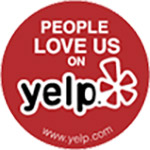 Badge of Yelp on the website of Quick Action Plumbers in Atlanta, GA
