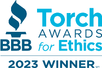 Logo of BBB on the website of Quick Action Plumbers in Atlanta, GA